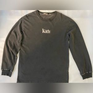 KITH acid wash men’s gray sweater, size XL.